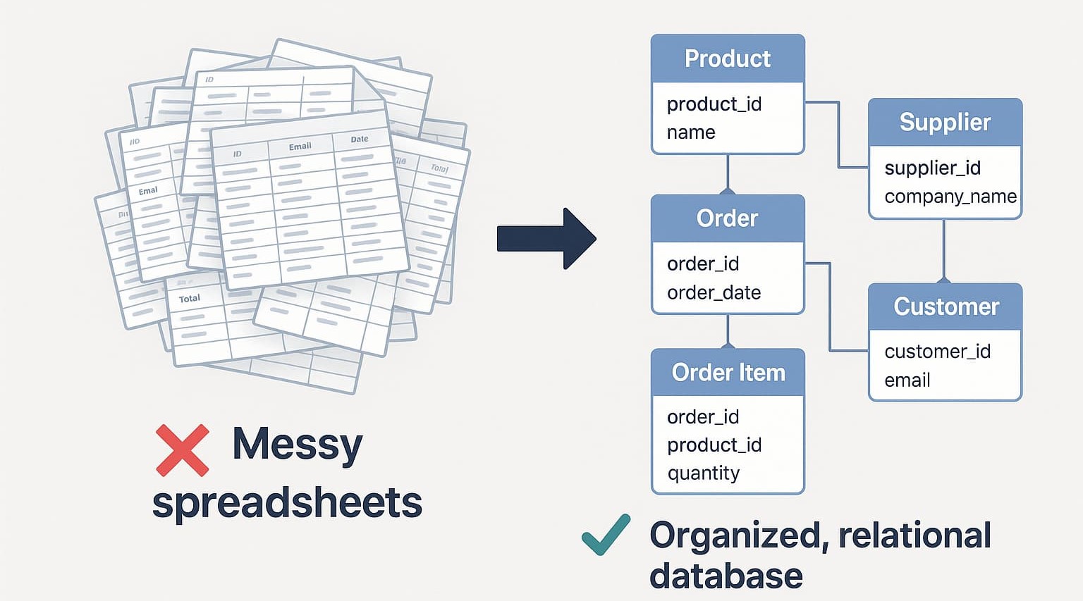 Retail ERD schema